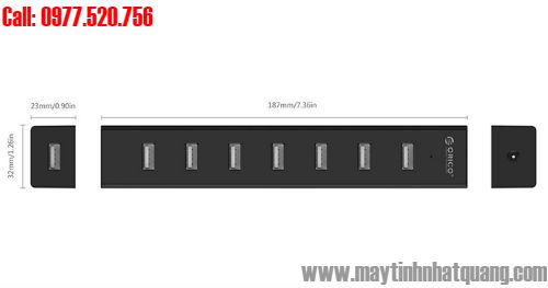 Bộ chia cổng USB 2.0 ra 7 cổng USB Orico H7013-U2